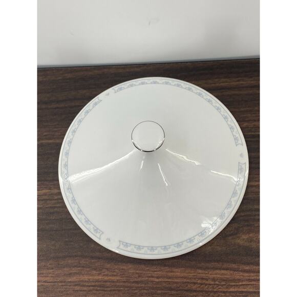 Excel Somerset REPLACEMENT LID for Round Covered Veg Serving Bowl Blue Floral - Picture 1 of 3